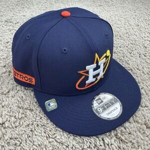 Houston Astros Hat New Era 9FIFTY Snapback 2022 City Connect Logo Blue Cap NWT
